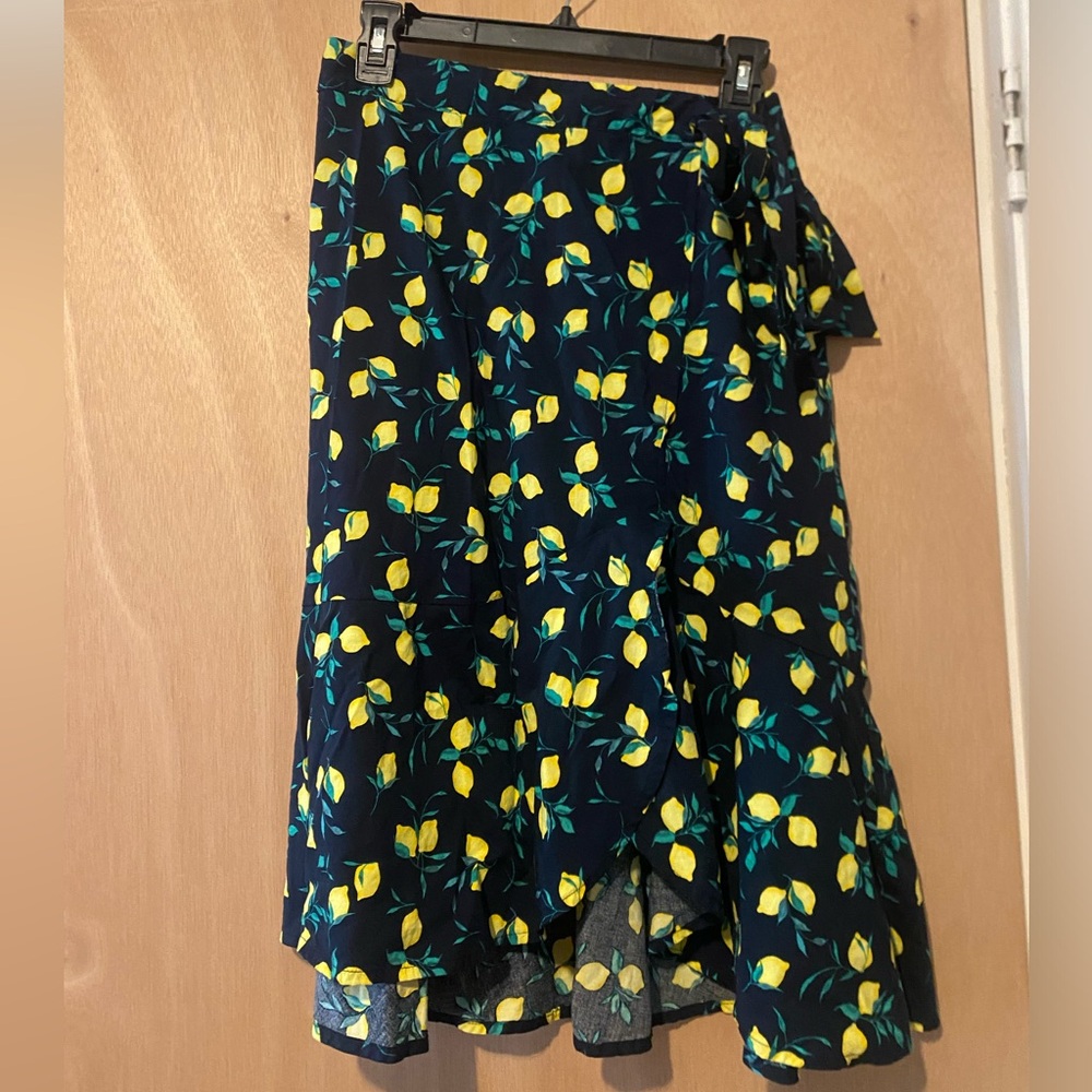 Banana Republic Lemon Print Skirt